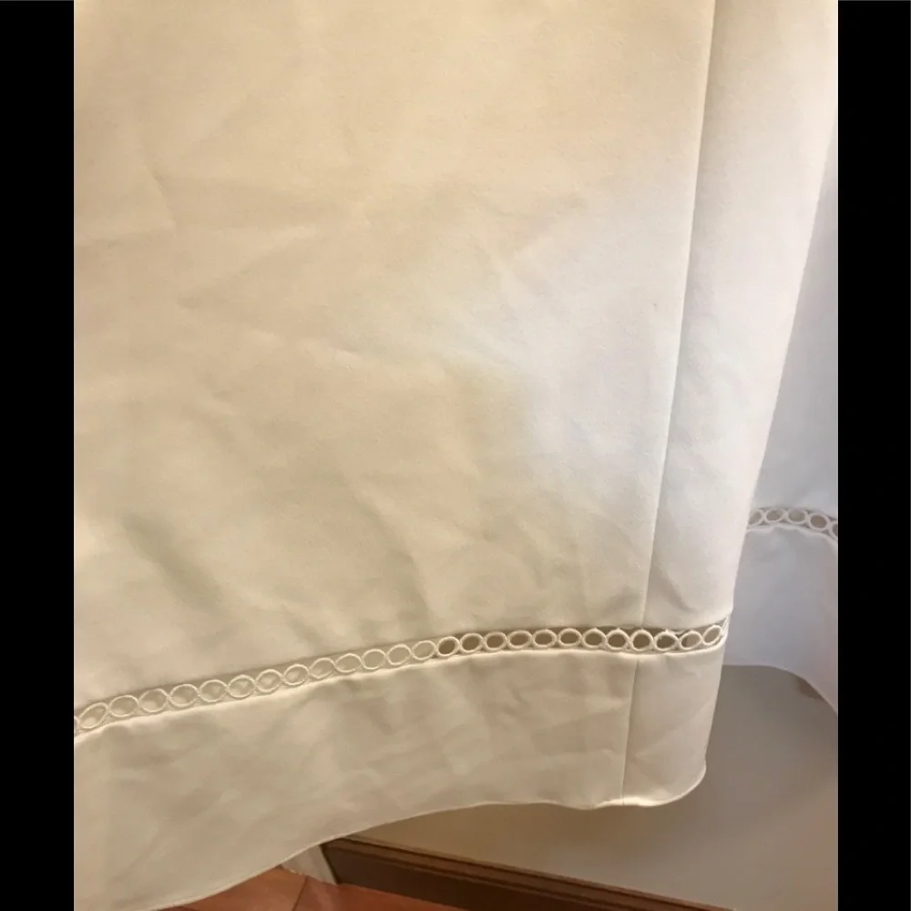 DKNY Illusion-Inset Midi White Dress 16 - Picture 9 of 16